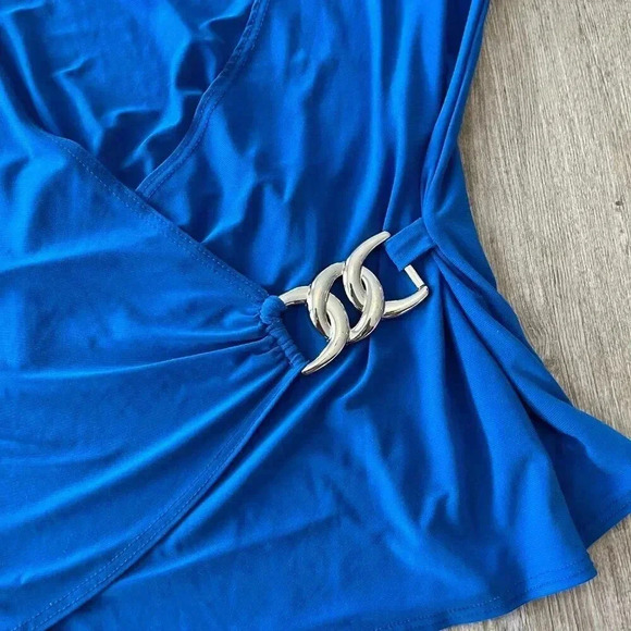 Womens Ava & Grace Blue Blouse - XL - Picture 3 of 7